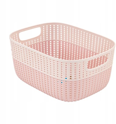 Kekeeper Stine mand 6,8L - Roze, kunststof, stijlvolle opbergmand