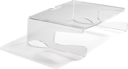 BakkerElkhuizen Q-riser 100 Transparant monitor standaard