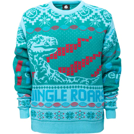 Jurassic Park Roars Knitted Jumper - Green - XS
