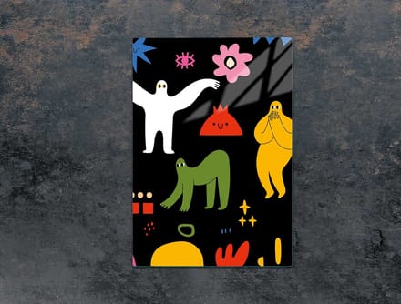 TMK ArtDeko Serie - Glas Snijplank - 35x52 cm - Bajka - Veilig en Functioneel