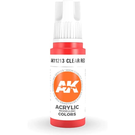 AK 3rd Gen Acrylics: Clear Red (17ml)