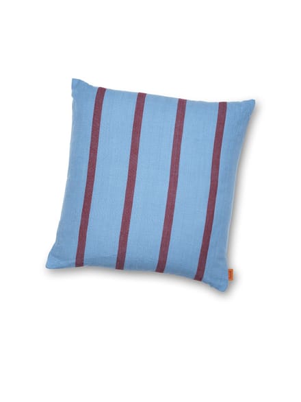 Ferm Living Grand Kussen - faded blue/burgundy
