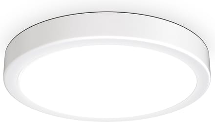 B.K.Licht - Plafondlamp - wit - Ø28cm - metalen frame - LED plafonniére - 4.000K - neutral wit licht - 2.000Lm - 18W