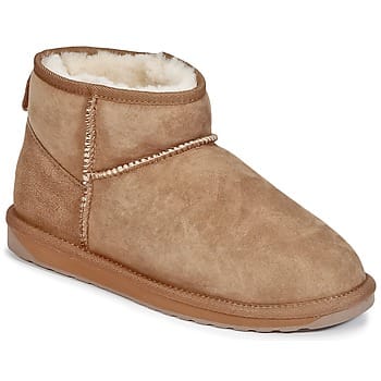 EMU Stinger Micro enkellaarsje van echte, Australische lamsvacht EMU Beige