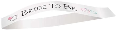 Haza Original Sjerp Bride To Be Dames 120 X 8 Cm Wit