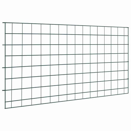 vidaXL - Vijverhekset - 5 - st - 100 - x - 50 - cm - Staal - Groen