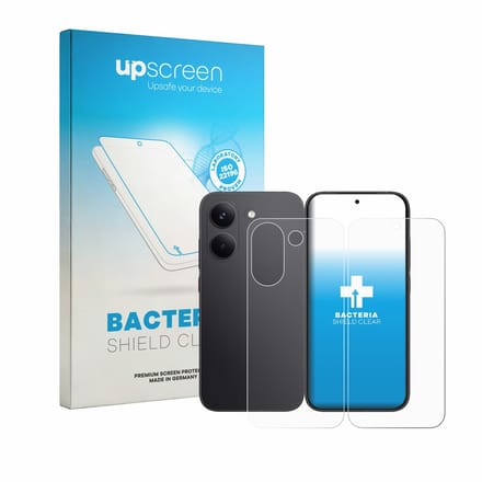 upscreen - Screenprotector voor Xiaomi Poco X8 Pro (Voor+Achter) - Folie Beschermfolie transparant antibacterieel