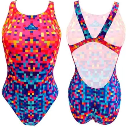 Turbo Pixels Zwemkleding Veelkleurig S Vrouw