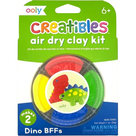 Ooly - Creatibles - Mini air dry clay kit - Dino BFF's - 4 Kleuren