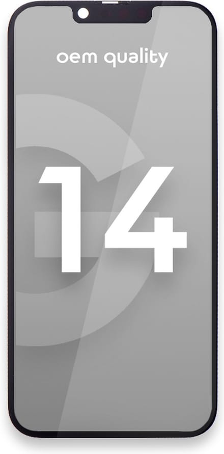 Geschikt Voor Apple iPhone 14 Display + Touchscreen - OEM Quality - Black - Scherm - Beeldscherm - Touch screen