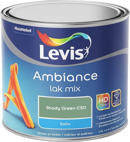 Levis - Ambiance Lak Satin Mix - Shady Green C50 - Mengverf - 0,5 L