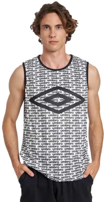 Umbro Andromeda Mouwloos T-shirt Wit,Grijs L Man