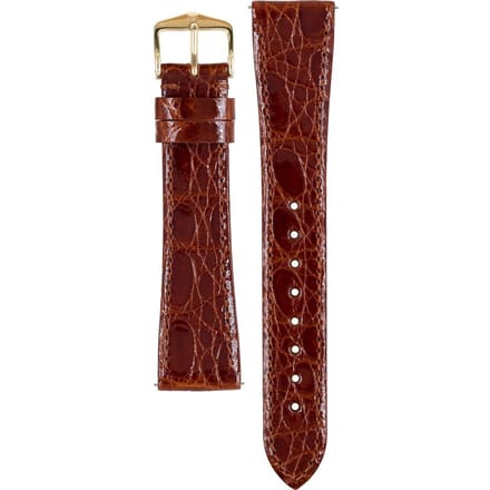Hirsch 18920870-1-20 Genuine Croco Horlogeband