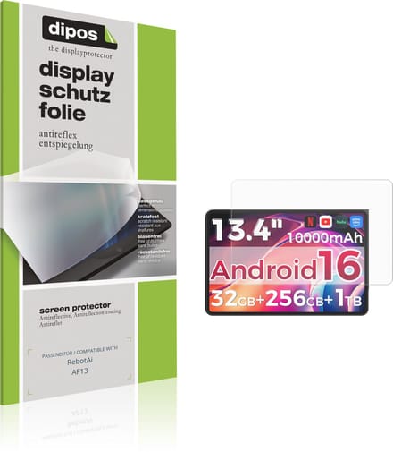 dipos – 2x Matte Beschermfolie geschikt voor RebotAi AF13 | Krasbestendige & antireflecterende Screenprotector Ultra-Thin