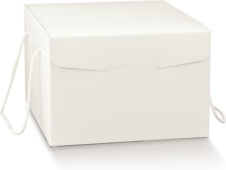 Geschenkdoos karton met koord WIT, 35,5x29x19,5cm (30 stuks)