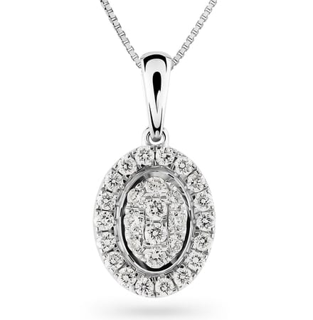 Orphelia HD-4204 - Hanger - 18 Karaat Witgoud / Diamant 0.30 ct