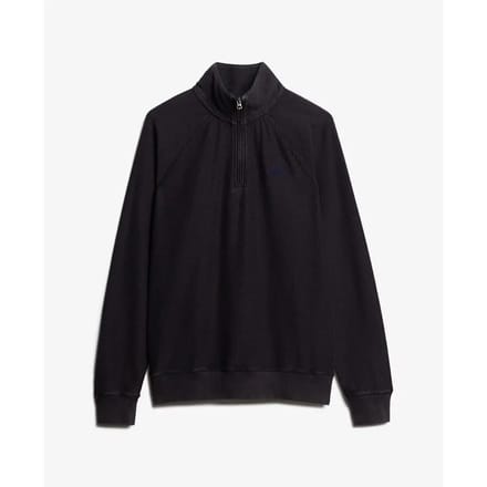 Superdry Essential Logo Raglan Henley Sweatshirt Blauw Grootte: L