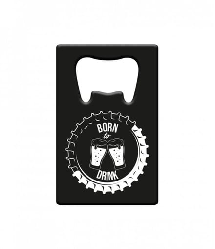 Metal beer opener - Born to drink