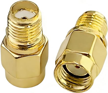 2 Stuks SMA naar RP-SMA Adapter Set voor Antennes en WiFi Apparatuur