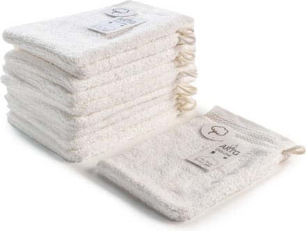 ARTG® DeLuxe - Washandjes - 700 grams kwaliteit - 16 x 21 cm - Wit - True White - SET van 10 stuks