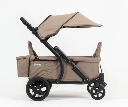 Pronto Stroller - Bolderkar - Opvouwbaar - Kinderwagen - Duowagen - Mocha Mousse - Limited edition