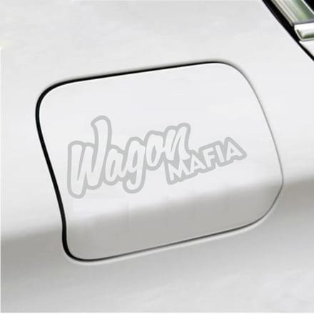 Bumpersticker - Wagon Maffia - 8,6 X 19 - Licht Grijs