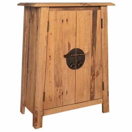 vidaXL - Badkamerkastje - 59x32x80 - cm - massief - grenenhout