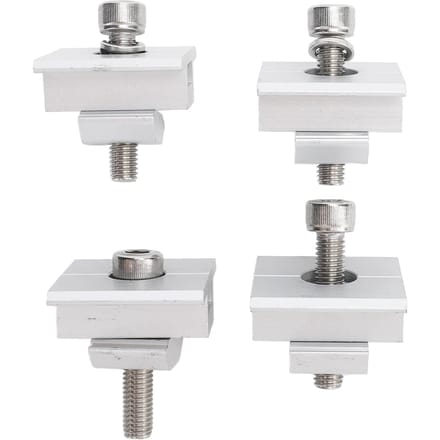 4 STKS Zonnepaneel Beugel Middenklemmen Zilver Lichtgewicht Staal 35mm Zonnepaneelklemmen voor RV white