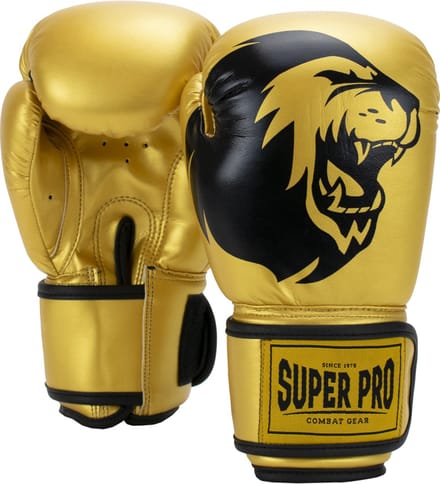 Super Pro Combat Gear Talent (kick)bokshandschoenen Goud/Zwart 6oz