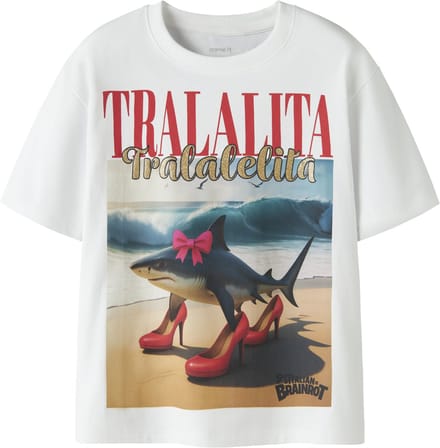 NAME IT - NKFADESSA BRAINR SS NREG TOP LNOOS VDE - Meisjes - T-shirts