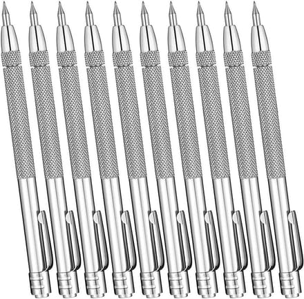Kraspen Set - Graveerpen - Decoreren Glas - Met Magneet - 10 Stuks - Wolfraamcarbide