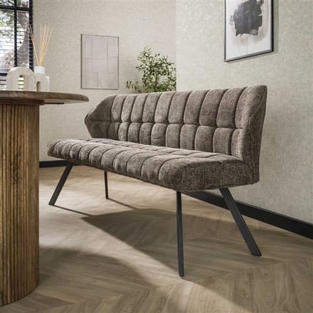 Hoyz Collection - Eetkamerbank Raster - Rich Taupe
