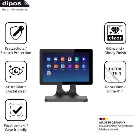dipos – 2x Beschermfolie geschikt voor IMIN D2 10.1 Zoll | Krasbestendige & heldere Screenprotector Ultra-Thin