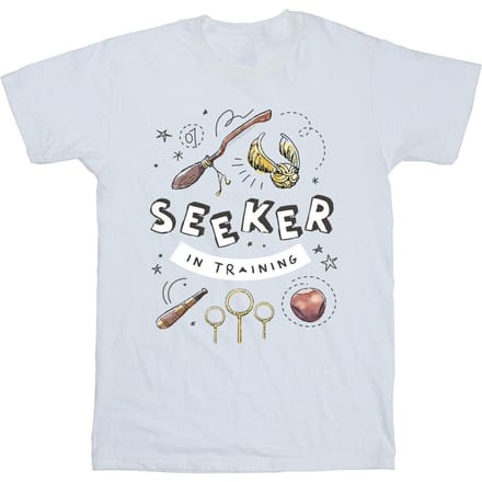 Harry Potter Jongens Zoeker In Training T-Shirt (Wit)