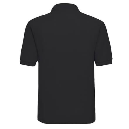 Russell Heren Polycotton Pique Poloshirt (Zwart)