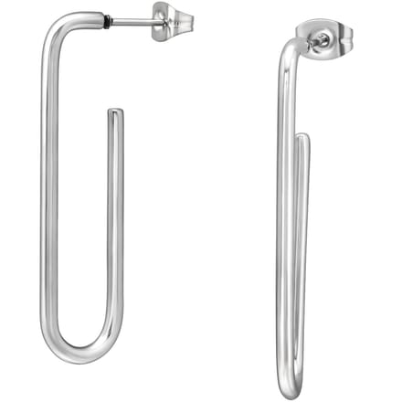 CS Joy - Paperclip oorbellen - Chirurgisch staal - 10.5 x 40 mm - oorhangers stud