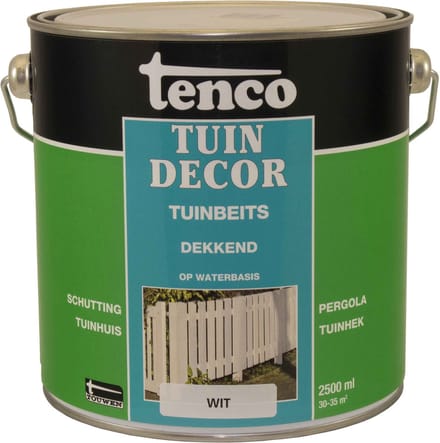 Tenco tuindecor beits dekkend wit - 2,5 liter