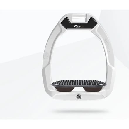 Veiligheidsstijgbeugels Paardrijden Endurance Wit/grijs/bruin Flex-On Safe-On