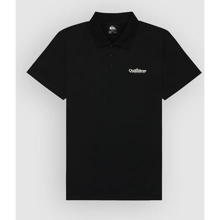 Quiksilver Stretch Korte Mouw Poloshirt Zwart M Man