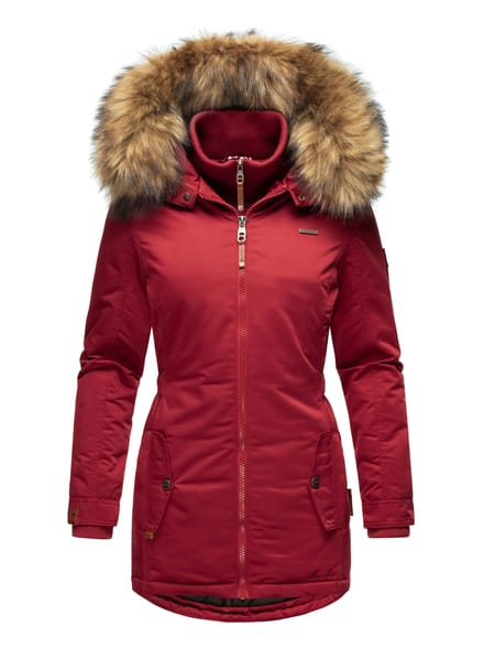 Marikoo dames winterjas – Sanakoo, warm met afneembare bontkraag
