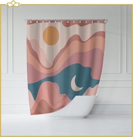 ATTREZZO® Douchegordijn Luca - 150x180 cm