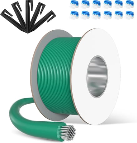 100m perimeterdraad grensdraad voor robotmaaier + 300 grondpinnen + 10 kabelconnectors
