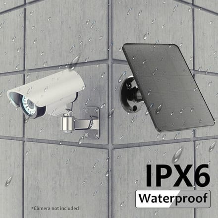 Zonnepaneel oplader - Micro-USB paneel - Apparaten opladen - Hoge conversie efficiëntie - 4W vermogen - Zwart