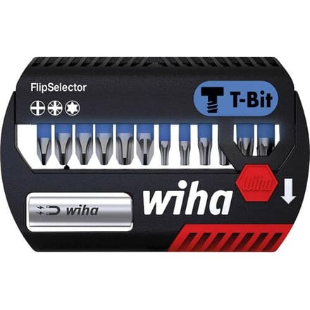 Wiha Bitset FlipSelector T-bit 25mm (¼″) PH / PZ / TORX® - 14-delig - 41824