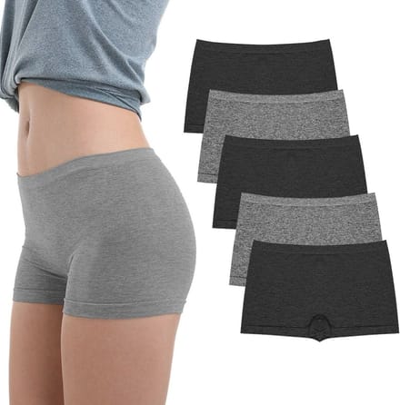 Dames Boyshorts - Volledige Dekking en Naadloos Design, 5 Stuks