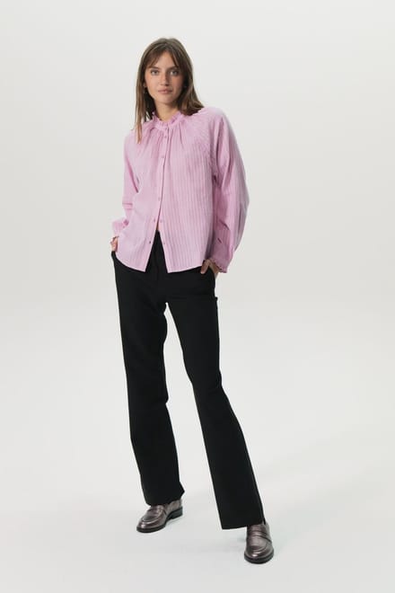 Sissy-Boy - Zwarte mid waist wide leg pantalon