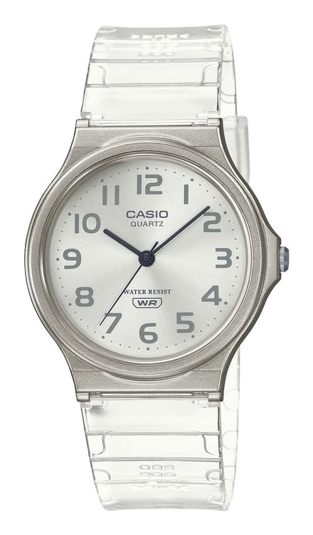 Casio Casio Collection MQ-24S-8BEF Horloge - Kunststof - Grijs - Ø 33 mm