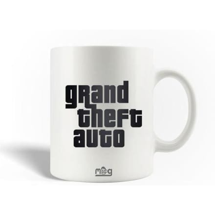 Mug en Céramique Grand Theft Auto Logo Noir
