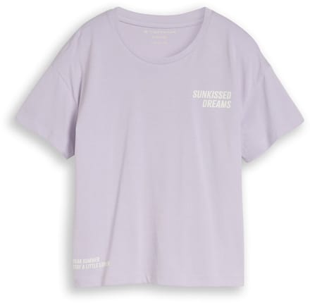 Tom Tailor - Oversized T-shirt met print op de rug - Maat 128 - cool lilac