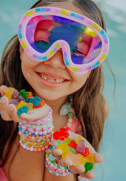 BLING2O Zwemmasker Kinderen - Candy Cub - Duikmasker - Anti-Fog - Uv-Protect - Multicolor